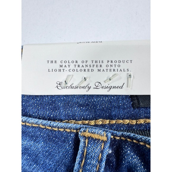 Judy Blue Mid Rise Skinny Fit Distressed Ripped Blue Jeans‎ Womens Size 3/26 NWT - Picture 7 of 11